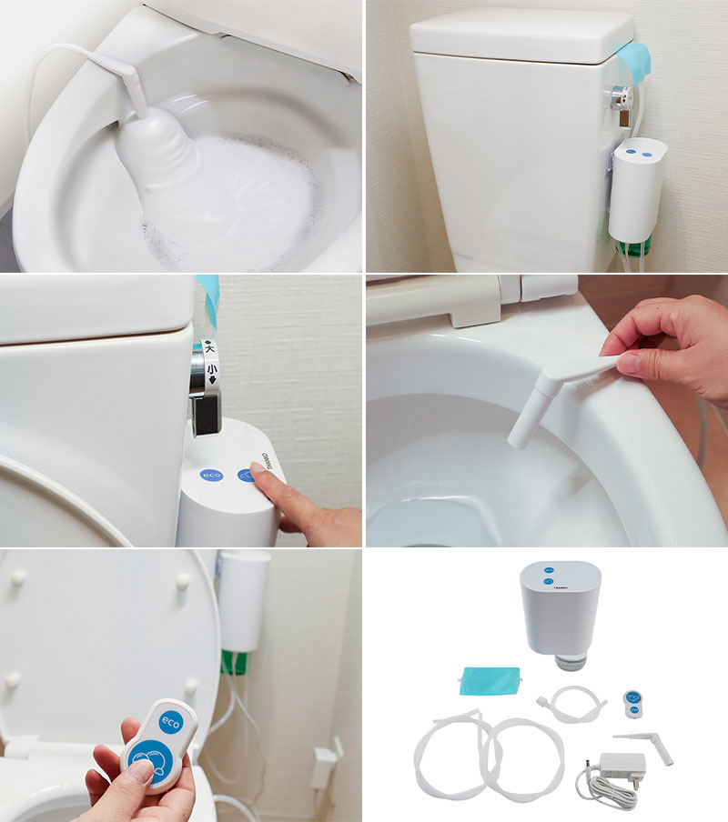 楽天市場】サンコー 後付けトイレバブルクッション「あわらく」トイレ