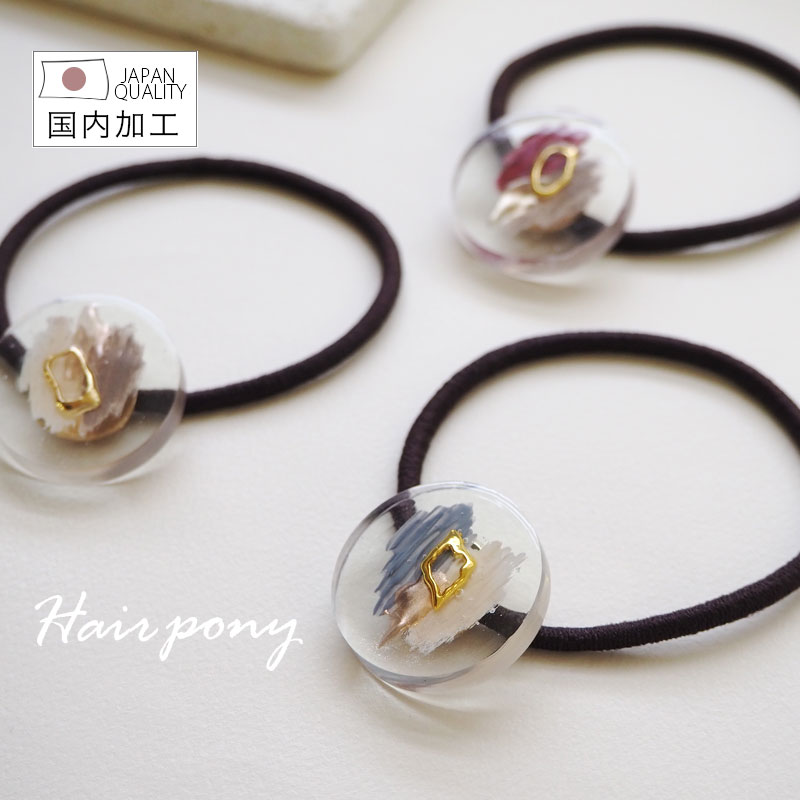 楽天市場】ヘアゴム ニュアンス レジン レディース ヘアアクセサリー