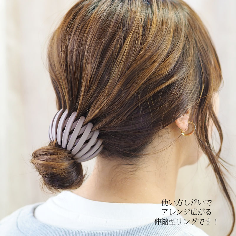楽天市場】【宅配便配送のみ】ポニーリング ヘアクリップ マットカラー