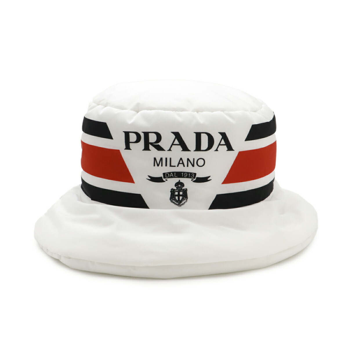 楽天市場】PRADA プラダ Re Nylon ロゴプリント ボリューム バケット