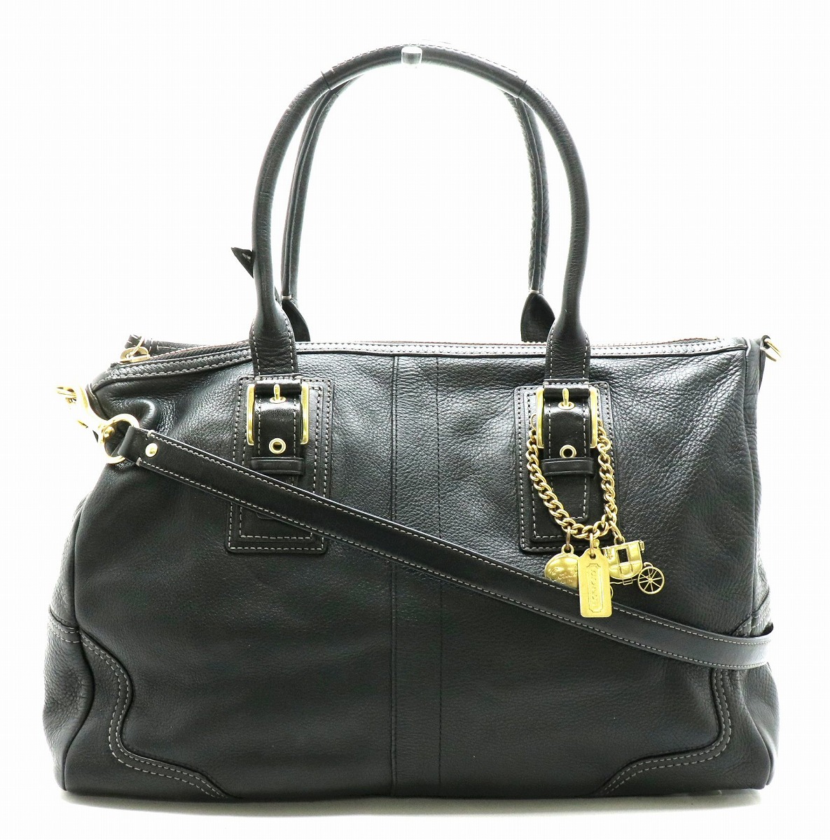 楽天市場】【バッグ】COACH コーチ ハンプトンズ レザー サッチェル