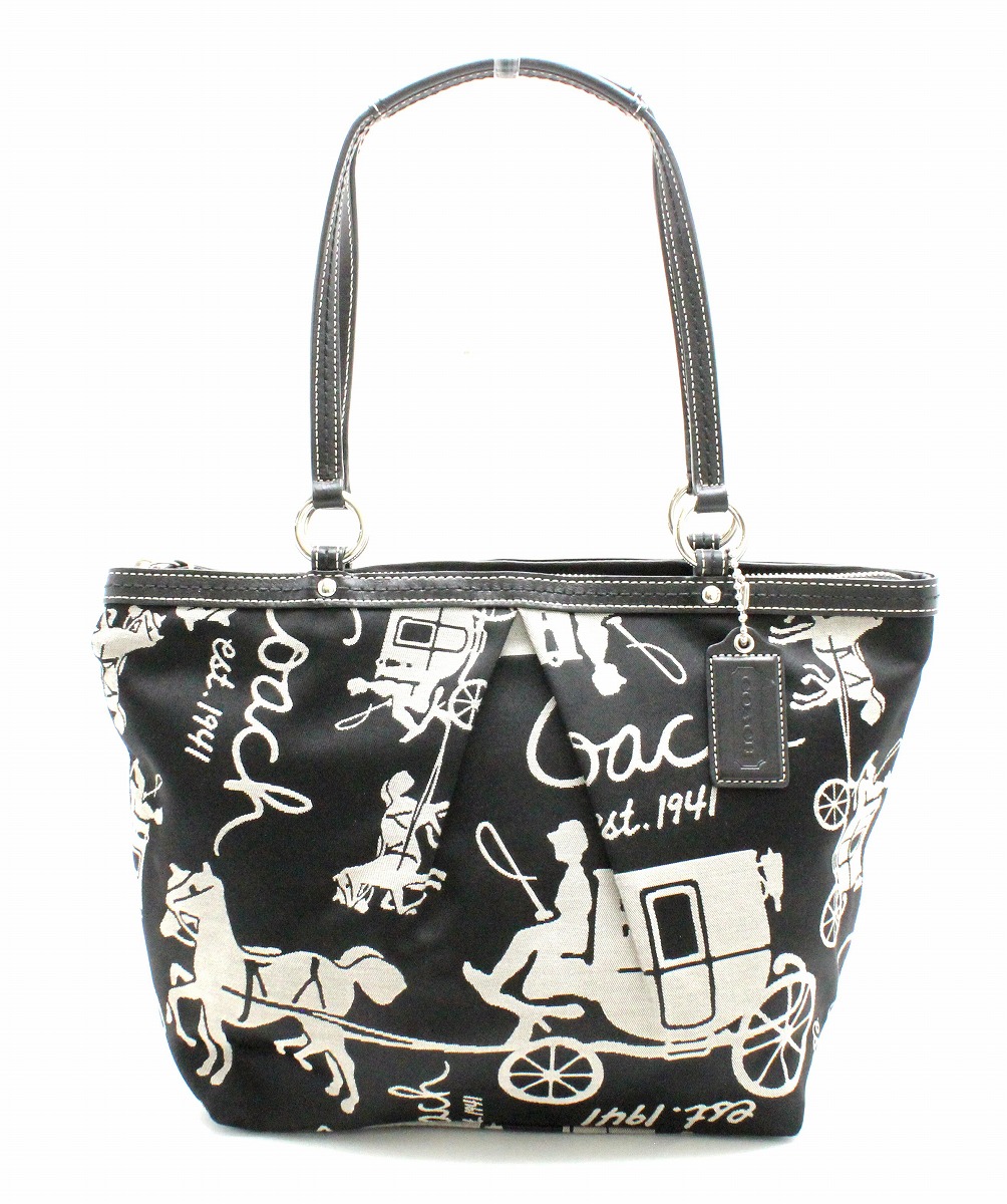 楽天市場】【バッグ】COACH コーチ ホースアンドキャリッジ プリーツ