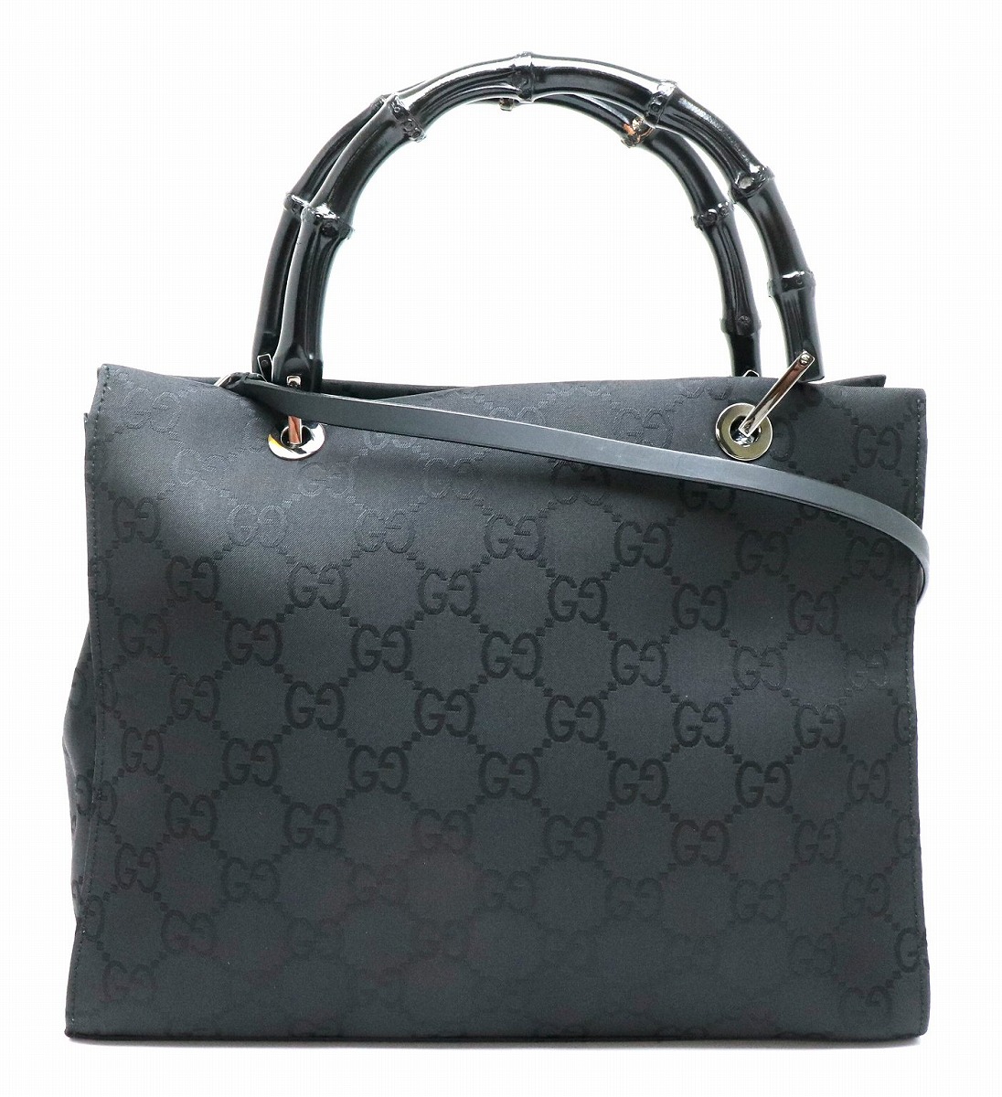 楽天市場】【バッグ】GUCCI グッチ GGナイロン バンブー ハンドバッグ