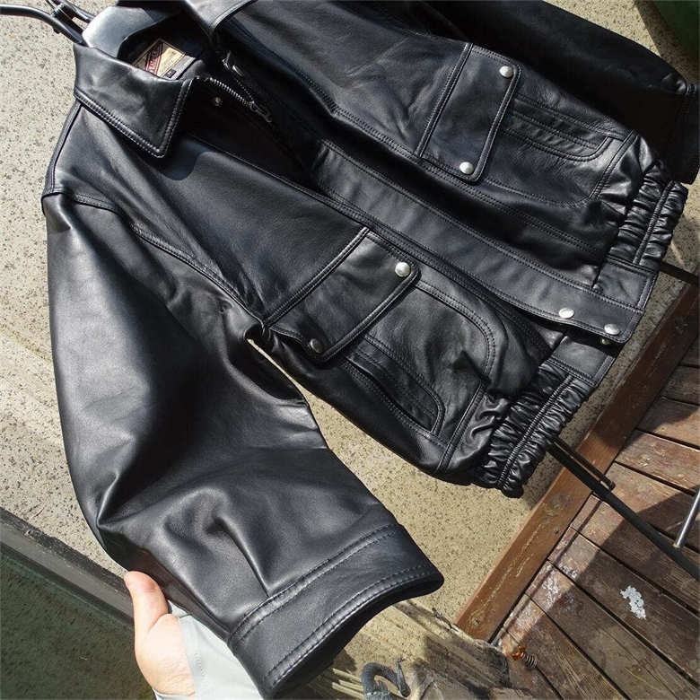 楽天市場】シープスキンジャケット 冬 レザージャケット メンズ 中綿