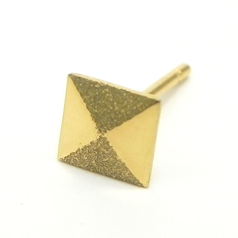 楽天市場】【ピアス】22金「スクエア」セカンドピアス片方販売金属