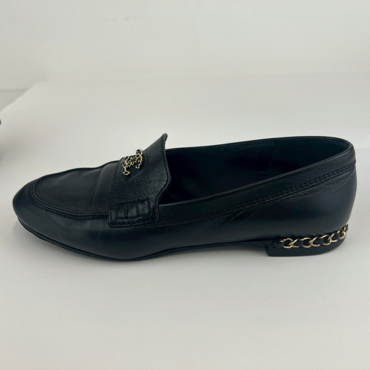楽天市場】美品 CHANEL シャネル ローファー ココマーク Black