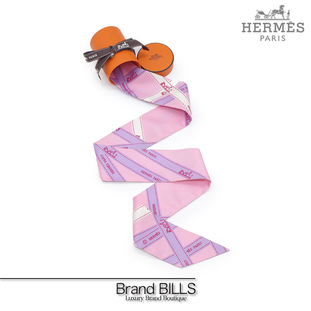 楽天市場】美品 HERMES エルメス ツイリー リボンスカーフ