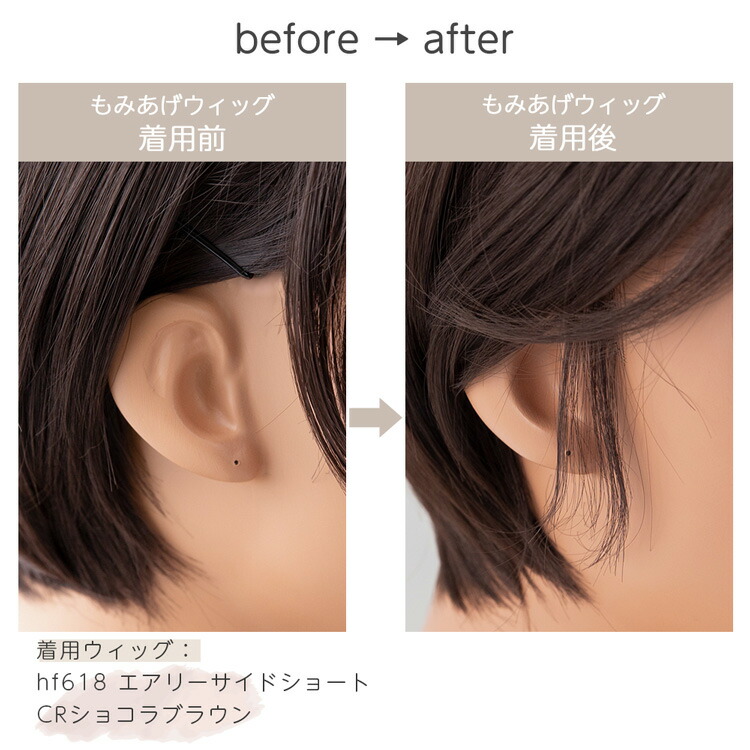 楽天市場】【人毛100％もみあげウィッグ 装着用シール付き】 ウィッグ