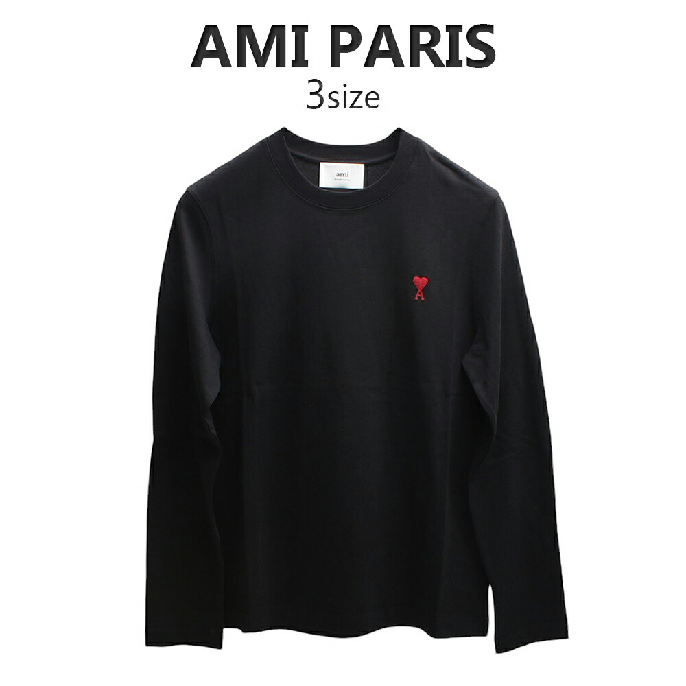 楽天市場】アミパリス AMI PARIS Tシャツ UTS205 RED ADC L/S T-SHIRT