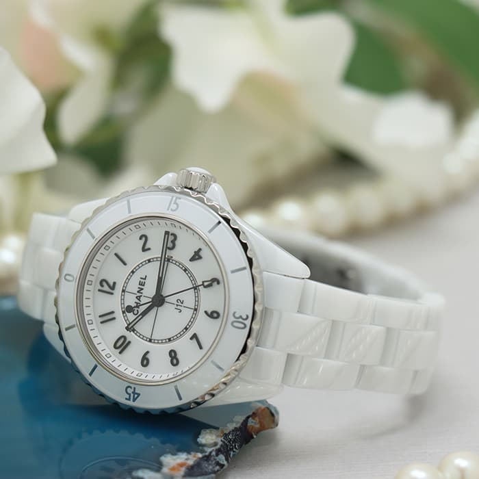 楽天市場】シャネル J12 ホワイトセラミック 33mm H5698 付属品完品