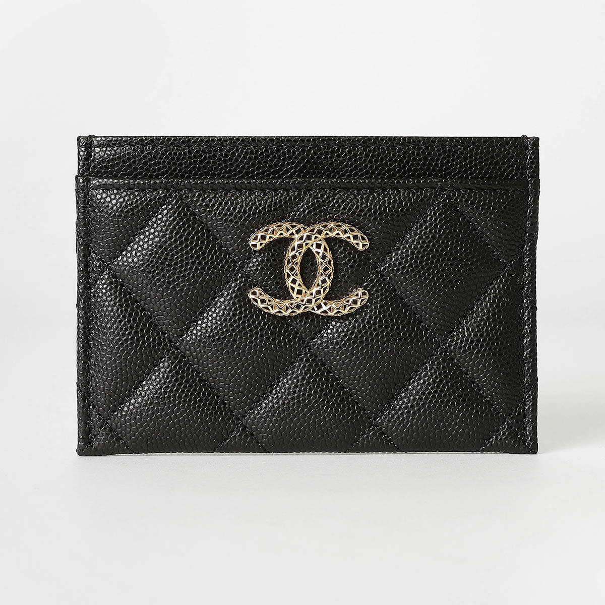 楽天市場】シャネル パスケース(定期入れ) CHANEL キャビアスキン CARD