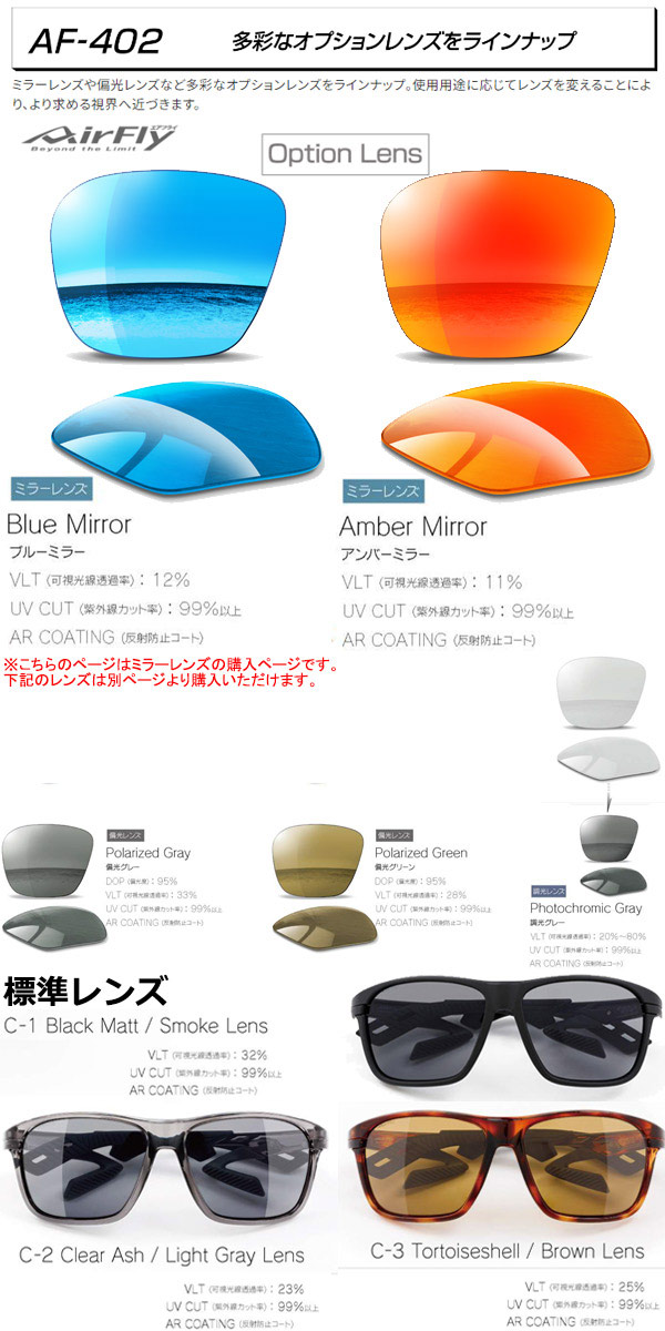 楽天市場】エアフライ AF-402 ミラーレンズ単品 スペアレンズ Mirror