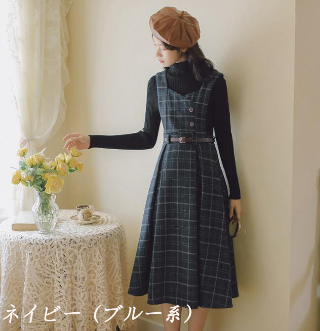 ☆美品！バーバリー ノバチェック柄のワンピース 冬物 80cm☆ BURBERRY