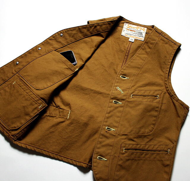楽天市場】No.SC14375 SUGAR CANE シュガーケーン13oz. BROWN DUCK