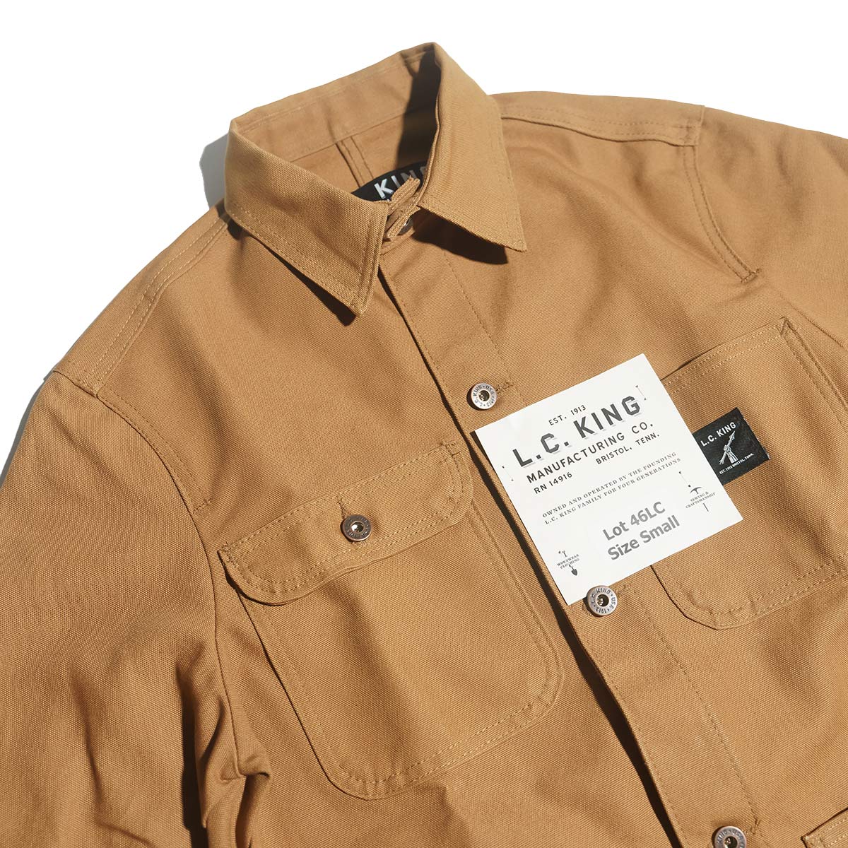 楽天市場】L.C.キング LOT46LC カバーオール ブラウン ダック