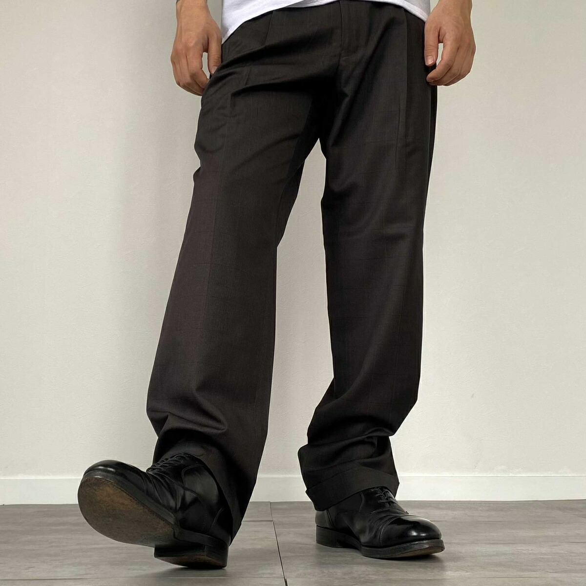 Polo by Ralph Lauren イタリア製 肉厚 ワイドスラックス Polo by