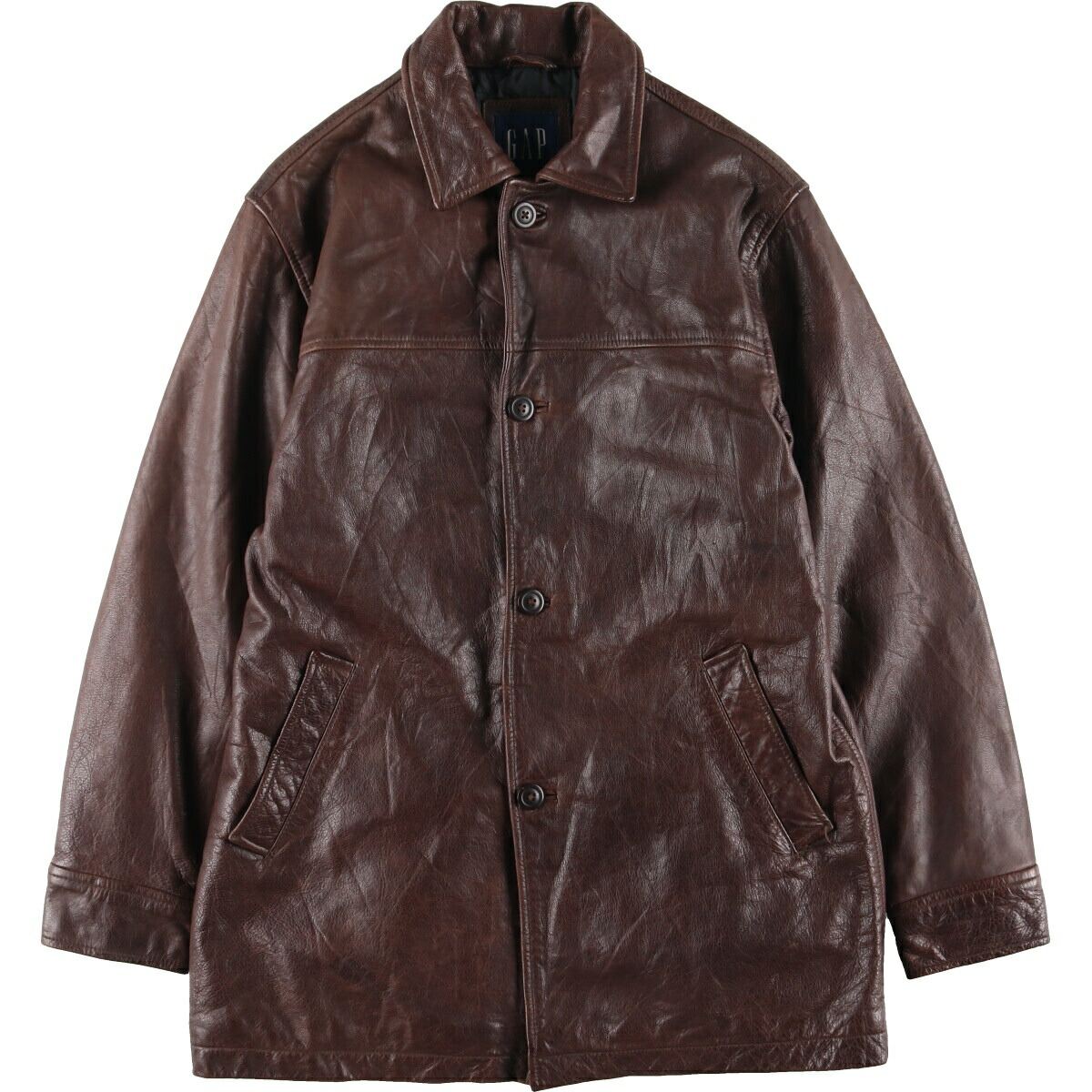 楽天市場】古着 90'S ギャップ GAP オールドギャップ レザーカーコート