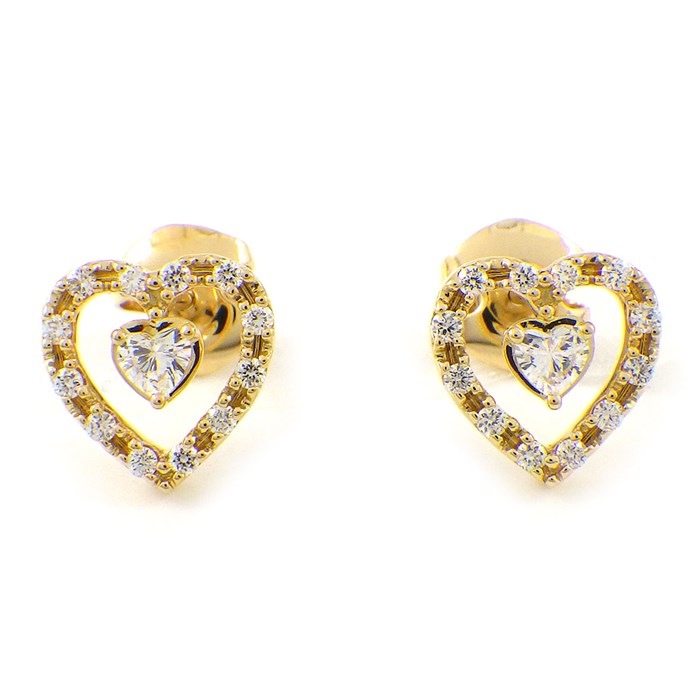 楽天市場】タサキ 田崎真珠 TASAKI ピアス ハート パヴェ ダイヤモンド