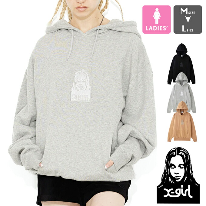 楽天市場】【SALE!!】 【 X-girl エックスガール 】 SATIN PATCH SWEAT