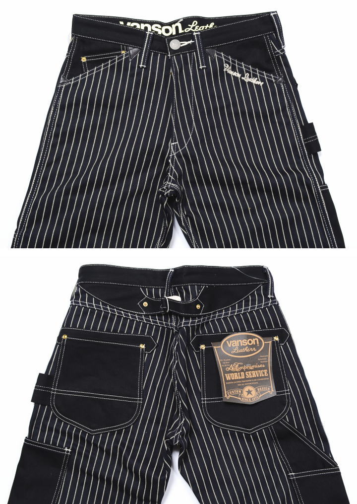 楽天市場】バンソン VANSON デニム ペインターパンツ ウォバッシュ