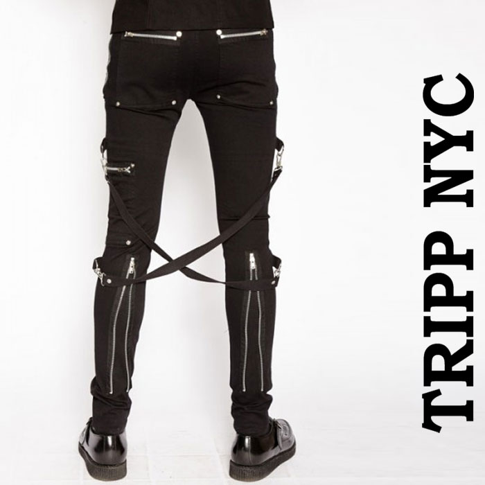 楽天市場】ボンテージパンツ TRIPP NYC ブラック パンク パンツ