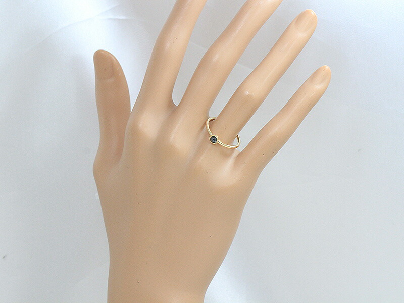 楽天市場】agete(アガット) リング ブラックダイヤモンド 0.10ct 13号