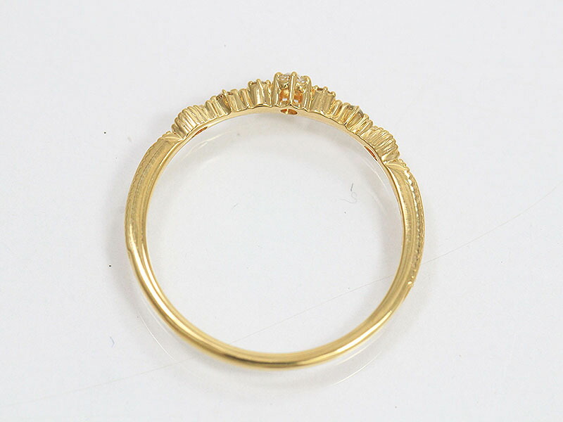 楽天市場】agete(アガット) リング ダイヤモンド 計0.04ct 11号 18金