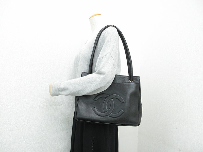 楽天市場】CHANEL(シャネル) ココマーク トートバッグ 黒 ブラック