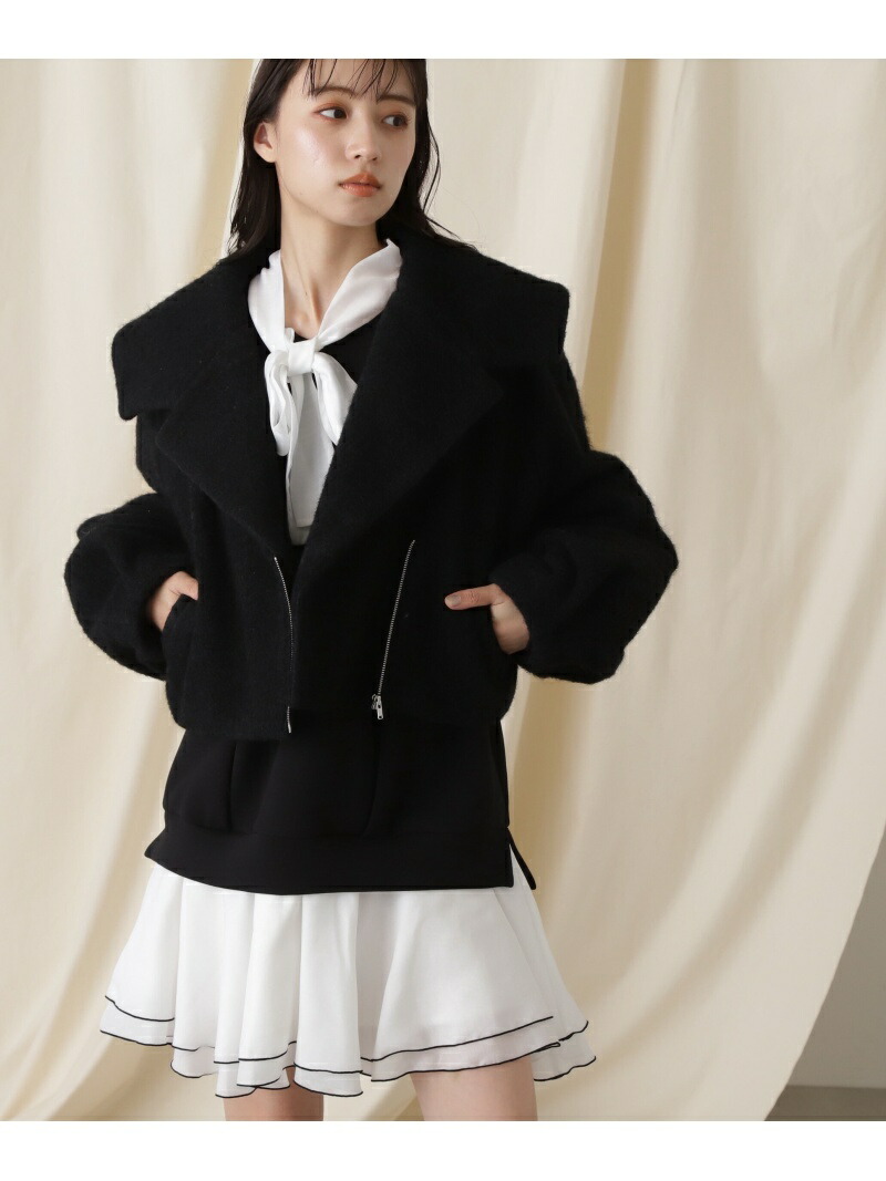 楽天市場】【SALE／40%OFF】ビッグカラーショートブルゾン JILL by
