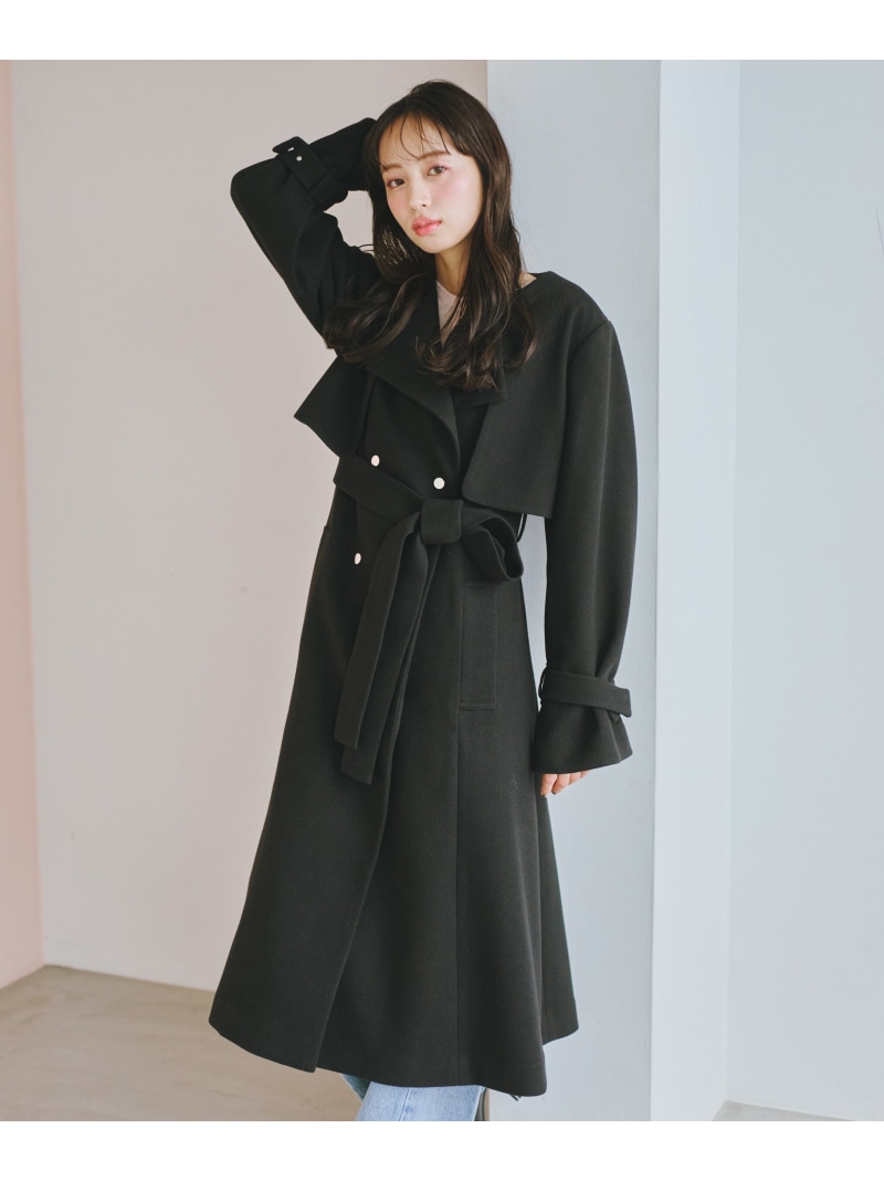 楽天市場】ノーカラードレストレンチコート JILL by JILL STUART ジル