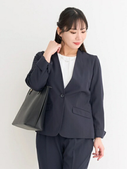 楽天市場】＼30%OFF／大きいサイズ スーツ 伸縮 洗濯機OK レディース