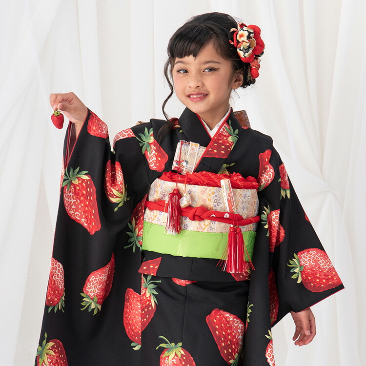 楽天市場】【レンタル】七五三 着物 7歳 四つ身セット(結び帯セット