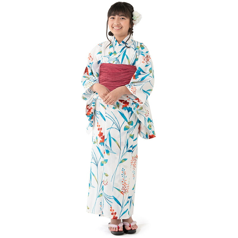 楽天市場】浴衣セット 女の子 140cm 150cm ジュニア しわ兵児帯 2点
