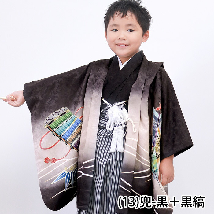 楽天市場】【豪華安心12点フルセット】 七五三 着物 男の子 5歳 袴