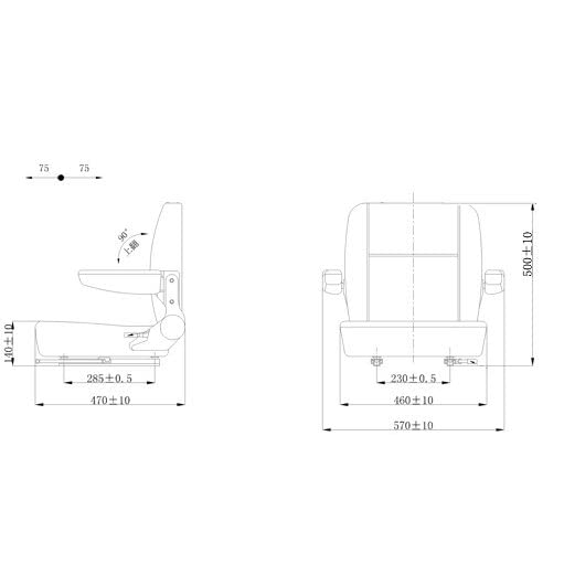 楽天市場】シート アームレスト付 (肘掛 ひじかけ ひじ掛け)スライド