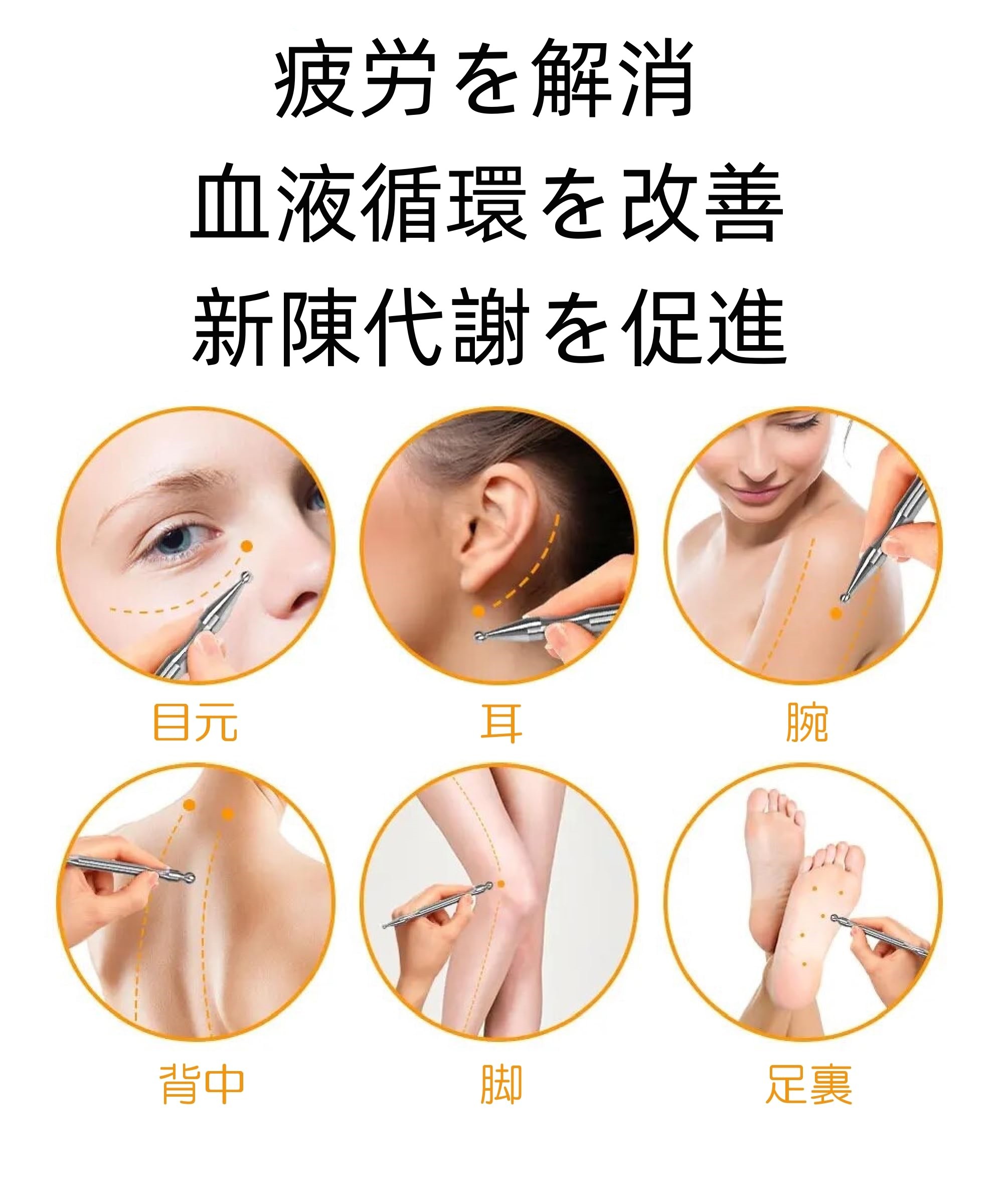 楽天市場】送料無料 ツボ押し 顔 ツボ押し棒 筋膜リリース マッサージ