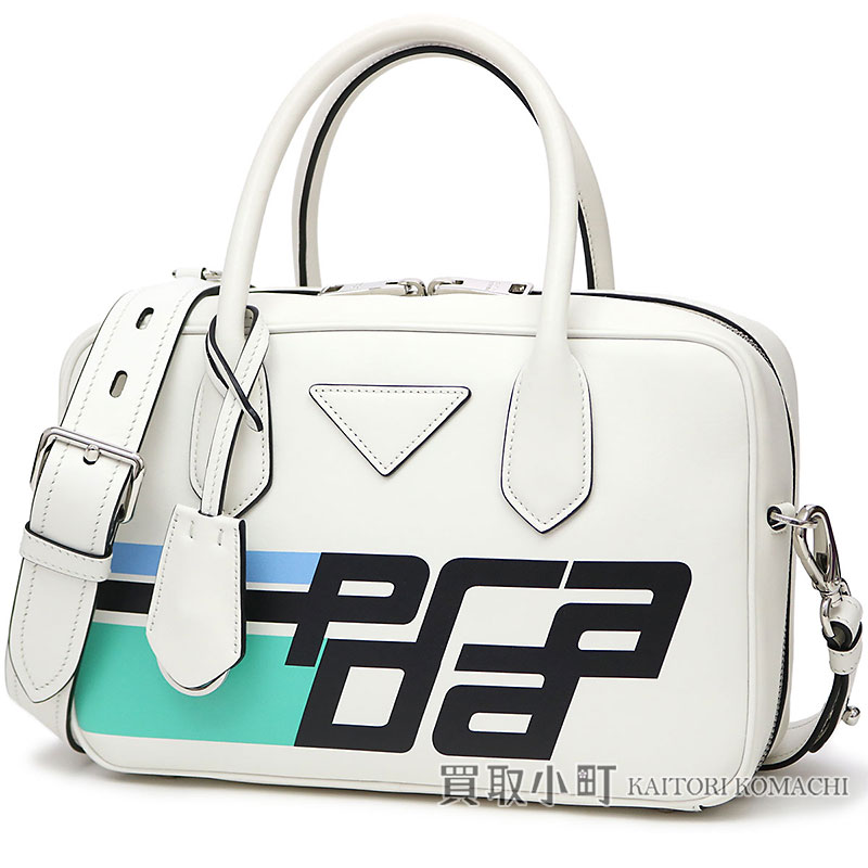 楽天市場】【新品同様】プラダ【PRADA】 レザー トップハンドルバッグ