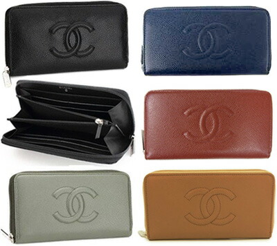 楽天市場】CHANEL シャネルラウンドファスナー長財布小銭入れ付き ココ