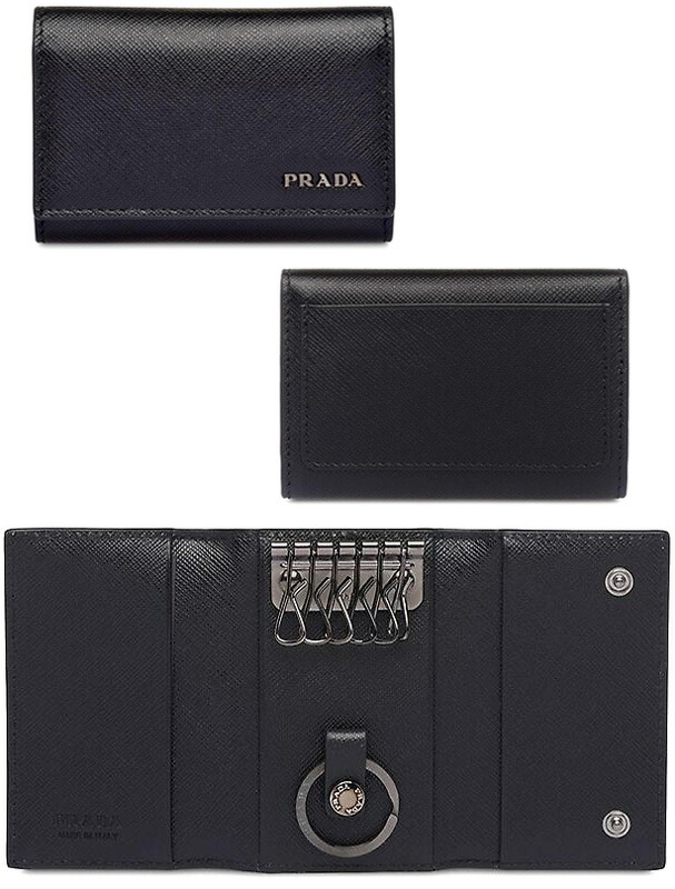 楽天市場】PRADA プラダ キーリング付きメタルロゴ 6連キーケースパス