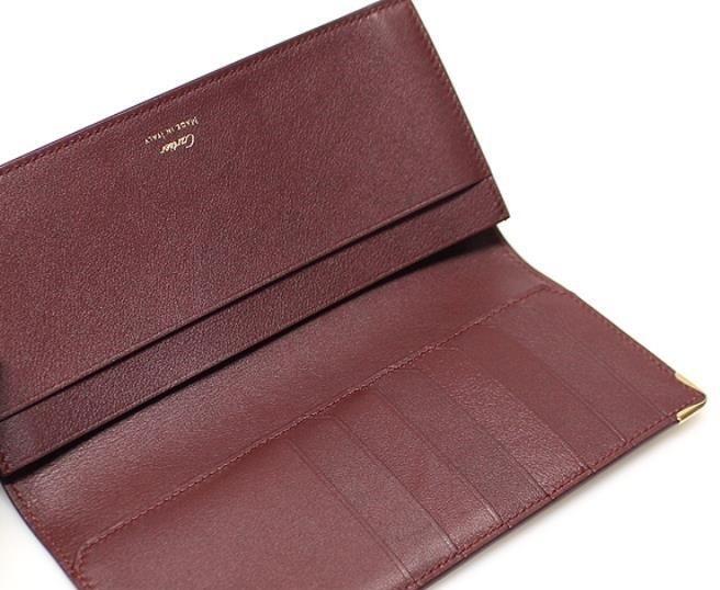 楽天市場】Cartier エンボスドゥーブルCロゴカルティエ 二つ折り長財布