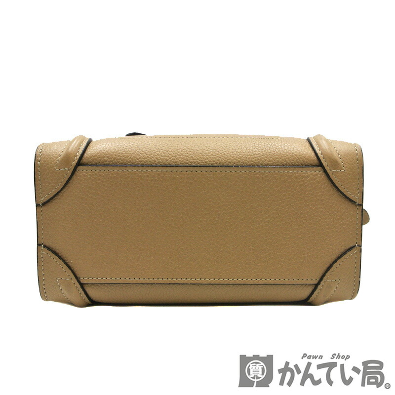 楽天市場】CELINE【セリーヌ】ラゲージ ナノ2WAYバッグ ベージュ系