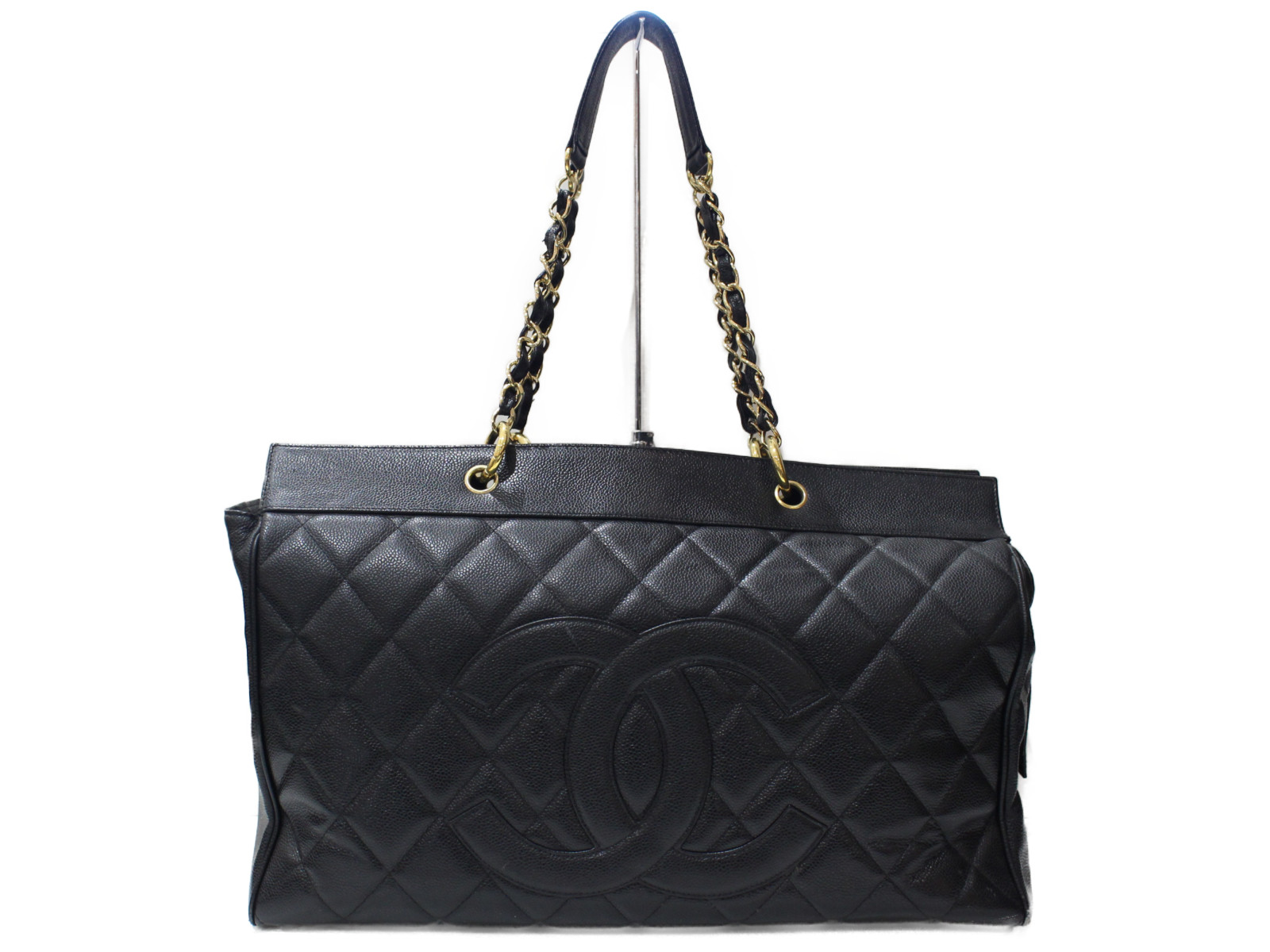 楽天市場】【ギャラあり】CHANEL シャネル チェーントートバッグ デカ