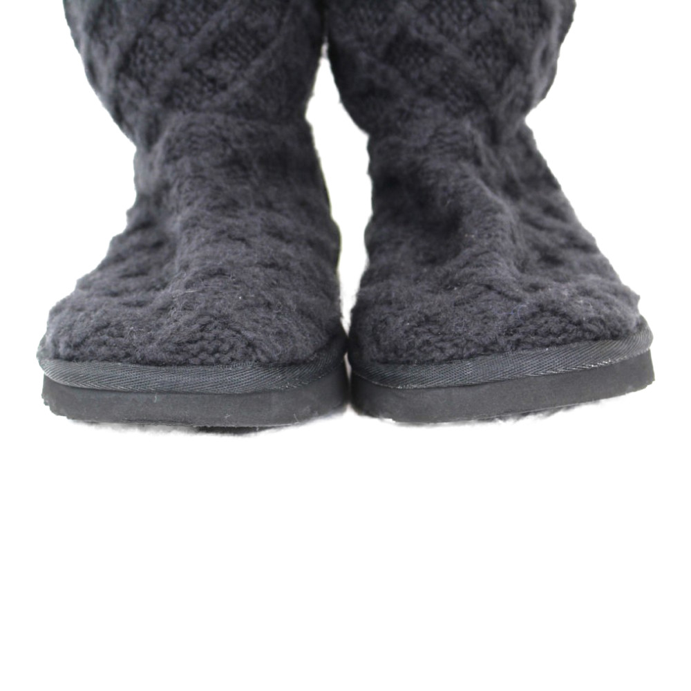 楽天市場】UGG アグ ニットロングブーツ ブラック ニット レディース