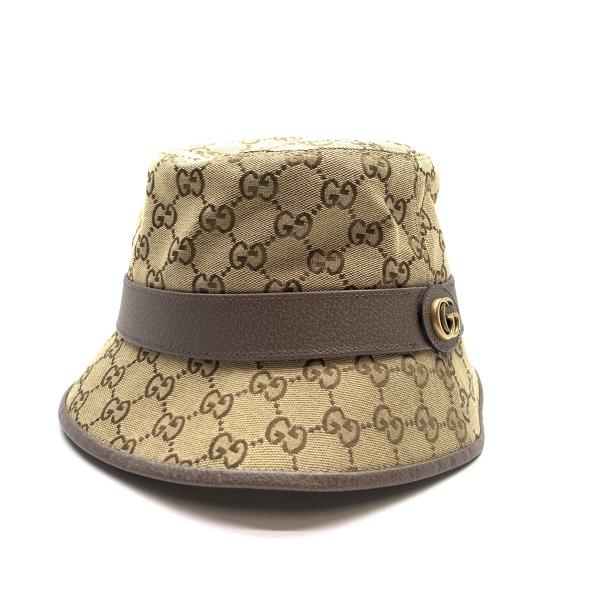 楽天市場】GUCCI グッチ 576587 GGキャンバス フェドラハット Lサイズ