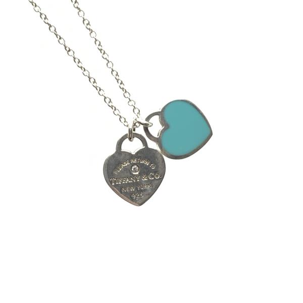 楽天市場】TIFFANY ティファニー ブルー ダブルハート 1Pダイヤ