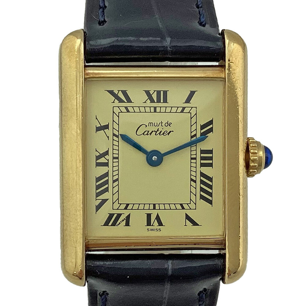 楽天市場】K CARTIER マストタンクヴェルメイユSM ゴールドメッキ