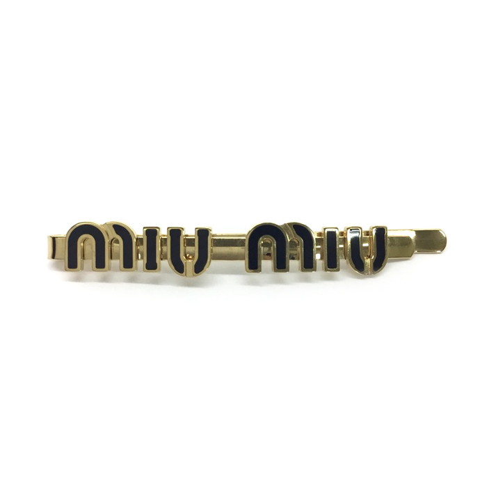 楽天市場】miumiu【ミュウミュウ】エナメル メタル ヘアクリップ ピン