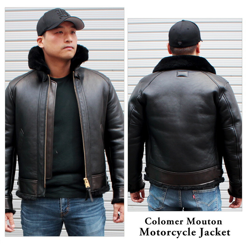 楽天市場】CM-05 MOTORCYCLE JACKET ムートンジャケット 本革