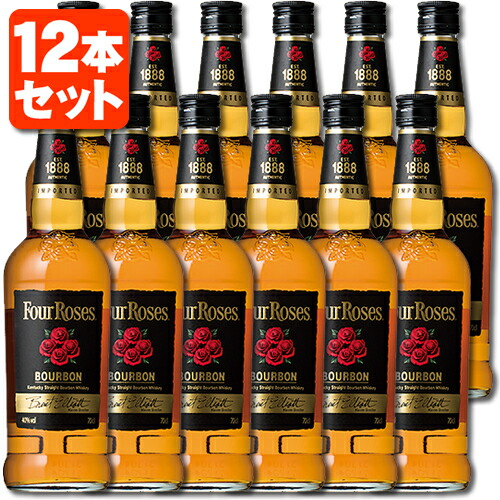 楽天市場】【12本セット送料無料】[正規品] フォアローゼズ ブラック40