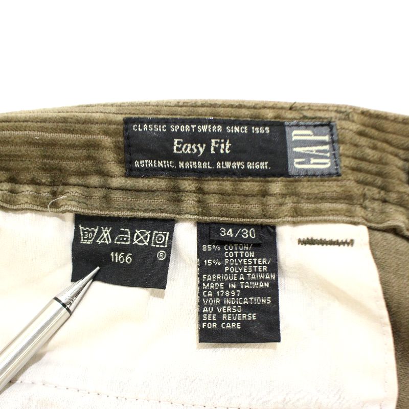 楽天市場】90s ヴィンテージ ギャップ GAP 2タック 太畝 コーデュロイ